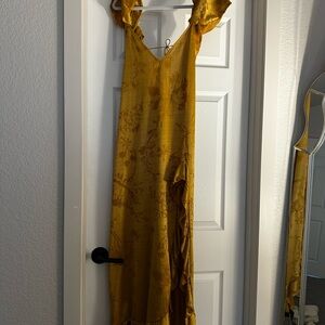 Zara Shimmering Gold Dress